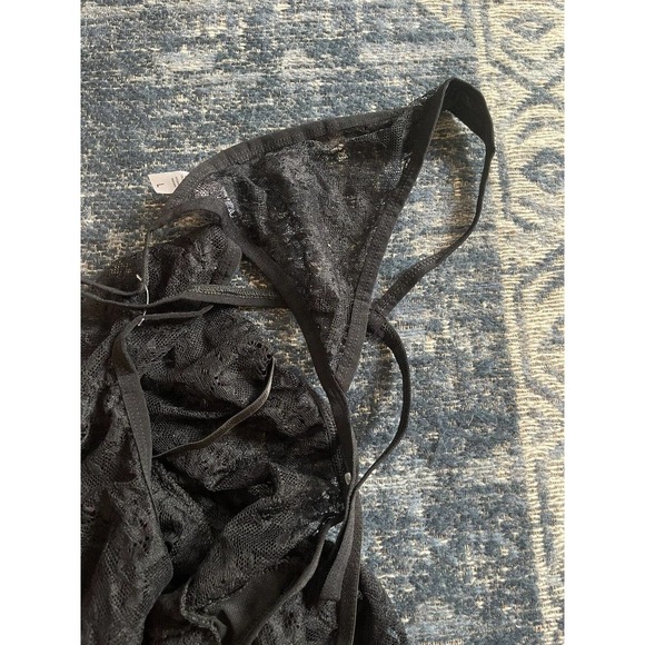 Cosmopolitan white sheer/Lace babydoll Nightie Lingerie & Thong Large NEW Bride - Picture 3 of 4